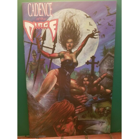 1996 Cadence of the Dirge #1 B Variant Cover By Ronnie Prudhomme Gothic Comics - Picture 1 of 1